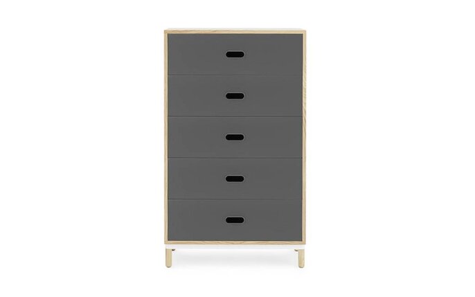 Normann Copenhagen Kabino armoire avec 5 tiroirs gris