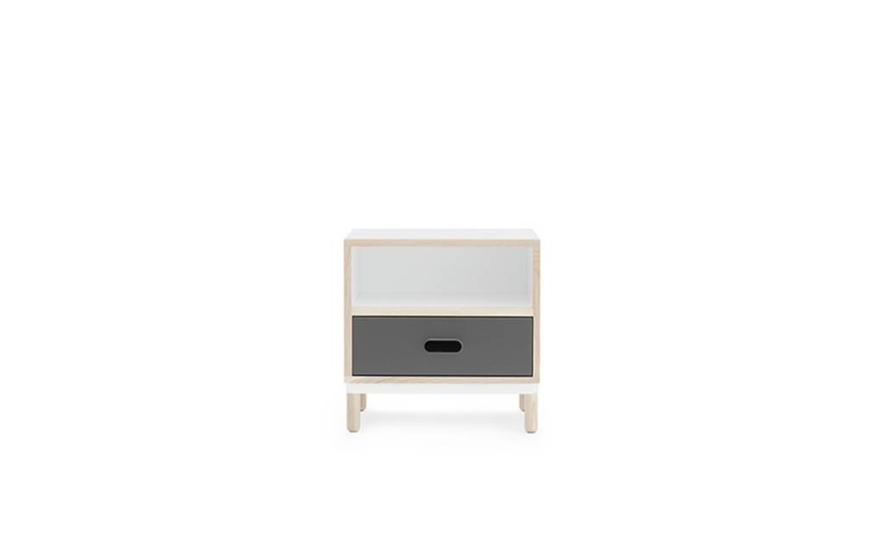 Normann Copenhagen Kabino bedside cabinet with drawer gray Normann Copenhagen Kabino bedside cabinet with drawer gray