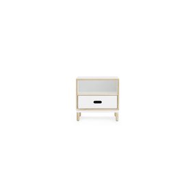 Normann Copenhagen Kabino nattbord skap med skuff hvit Normann Copenhagen Kabino nattbord skap med skuff hvit
