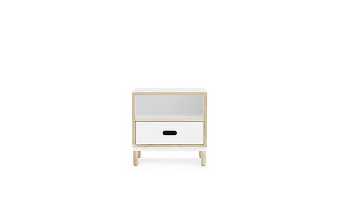 Normann Copenhagen Kabino bedside cabinet with drawer white