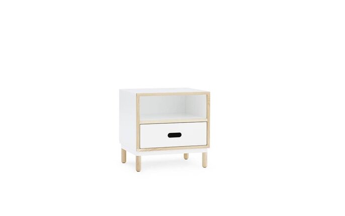 Normann Copenhagen Kabino bedside cabinet with drawer white