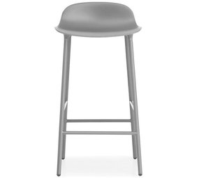 Normann Copenhagen Form Barstoel staal grijs Normann Copenhagen Form Barstoel staal grijs
