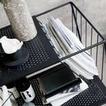 House Doctor Utilisez chariot en métal noir