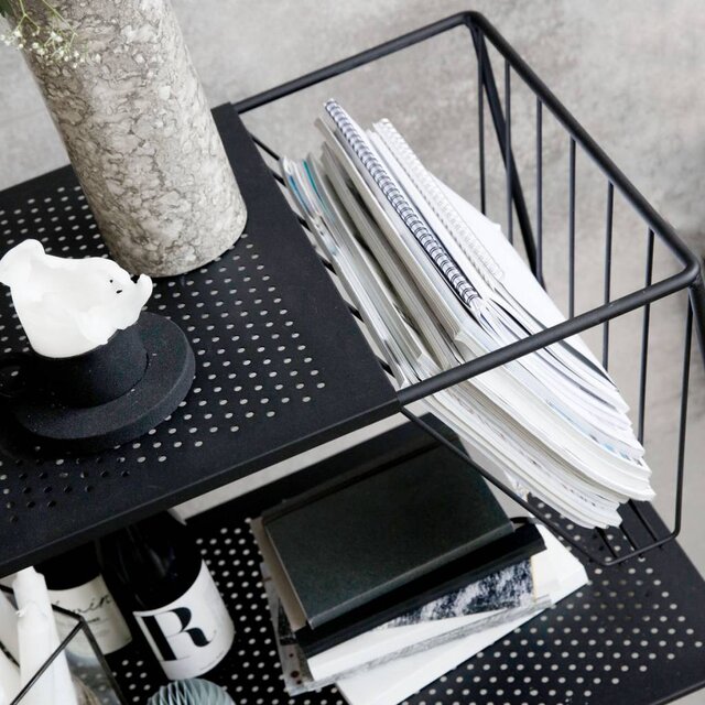 House Doctor Verwenden Trolley schwarz Metall House Doctor Verwenden Trolley schwarz Metall