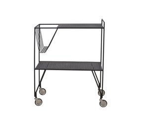 House Doctor Use trolley zwart metaal House Doctor Use trolley zwart metaal