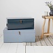 House Doctor Storage boxen set van 2 blauw grijs House Doctor Storage boxen set van 2 blauw grijs