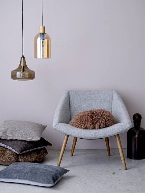 Bloomingville lampe suspendue en verre Brown