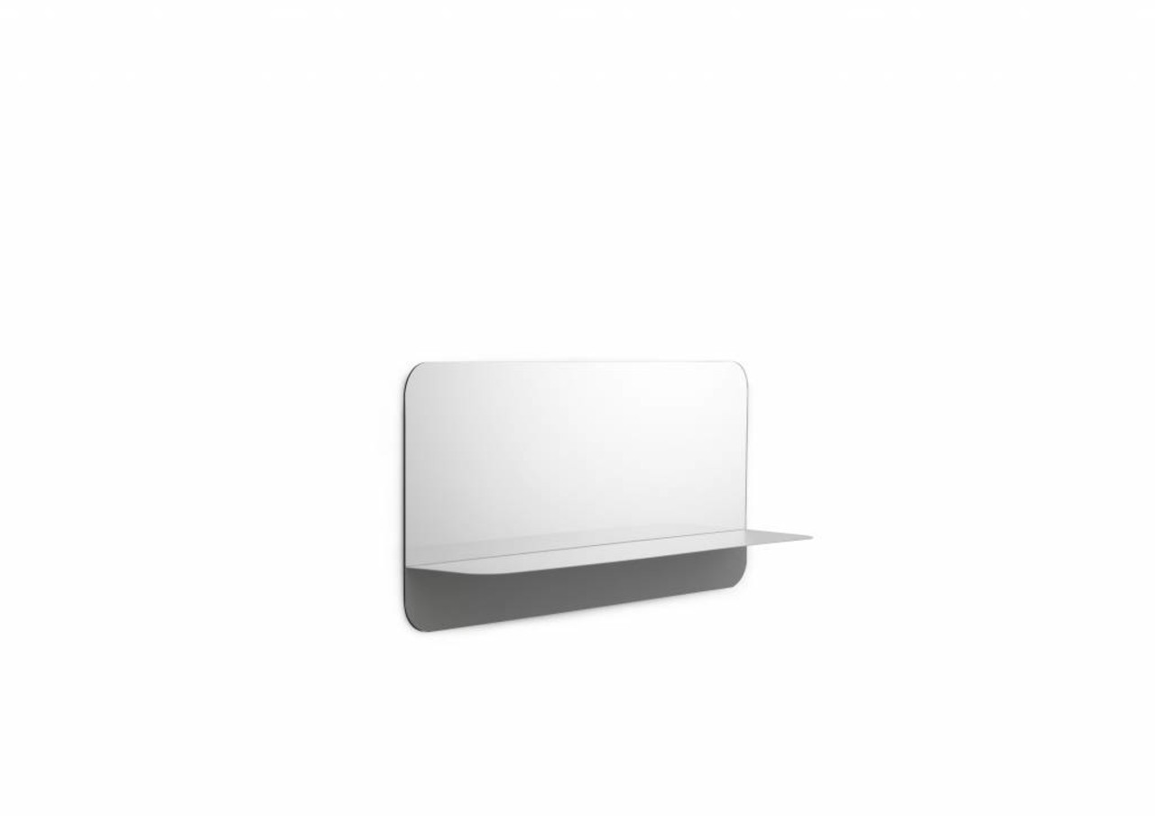 Normann Copenhagen Horizon spiegel met plank horizontaal grijs Normann Copenhagen Horizon spiegel met plank horizontaal grijs
