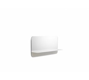 Normann Copenhagen Horizon speil med hylle horisontal hvit Normann Copenhagen Horizon speil med hylle horisontal hvit