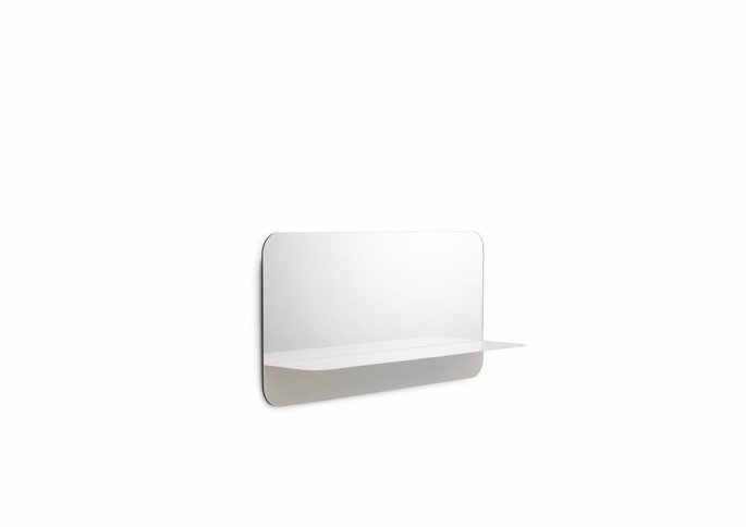 Normann Copenhagen Horizon spiegel met plank horizontaal wit