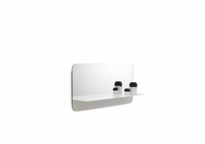 Normann Copenhagen Horizon spiegel met plank horizontaal wit