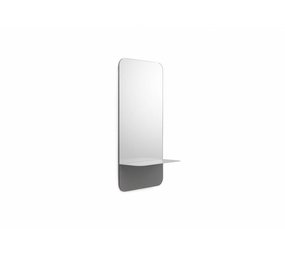 Normann Copenhagen Horizon mirror with shelf vertical gray