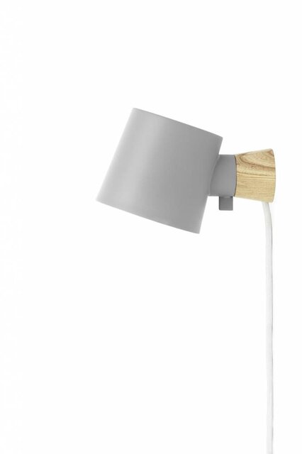 Normann Copenhagen Rise gris de la pared de la lámpara