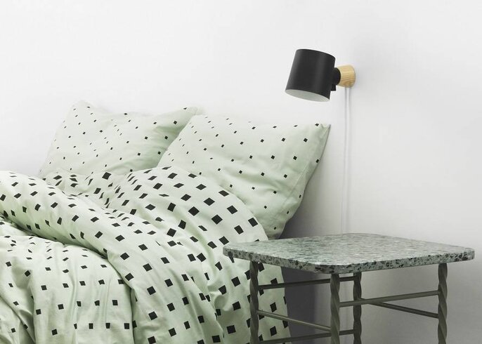 Normann Copenhagen Rise væglampe benzin grøn