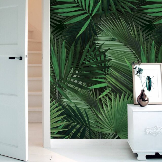 KEK Amsterdam Tropical papel tapiz tejido de palma
