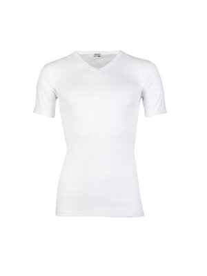 Beeren Heren T-Shirt V-hals en korte mouw M3000 Wit