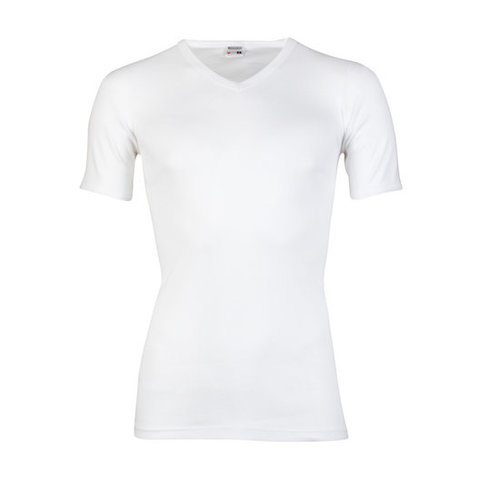 Beeren Heren T-Shirt V-hals en korte mouw M3000 Wit