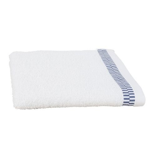Clarysse Luxe handdoek Blocks Wit + 2 washandjes