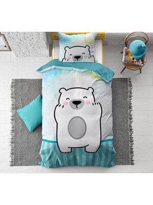 Dreamhouse Dreamhouse Kids Cuddle Bear Blue Dekbedovertrek