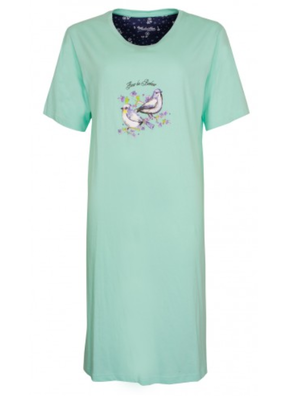 Medaillon Medaillon Dames Nachthemd korte mouw