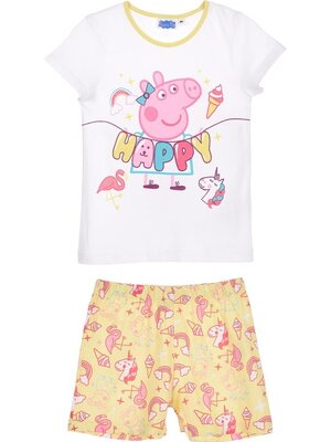 Eigen merk Peppa Pig Shortama Meisje Geel