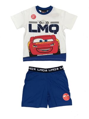 Disney Disney Cars Shortama Jongen Wit/Blauw