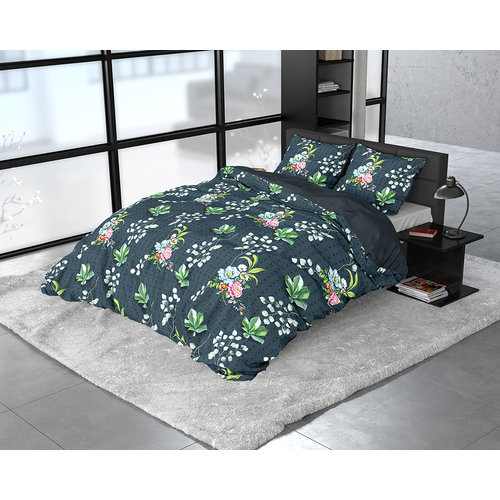 Dreamhouse Dreamhouse Satin Botanical Nature Leaves Dekbedovertrek