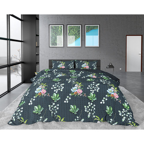 Dreamhouse Dreamhouse Satin Botanical Nature Leaves Dekbedovertrek