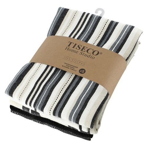 Tiseco Home Studio Tiseco Theedoek (5-pack, Zwart)