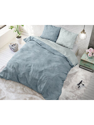 Sleeptime Sleeptime Twin Washed Blauw Dekbedovertrek