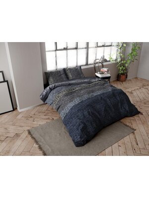 Dreamhouse Dreamhouse Flanel Gradients Knits Blue Dekbedovertrek