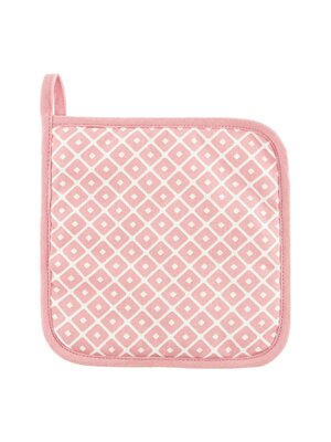 Tiseco Home Studio Tiseco Pannenlap Geometric Roze - 2 stuks