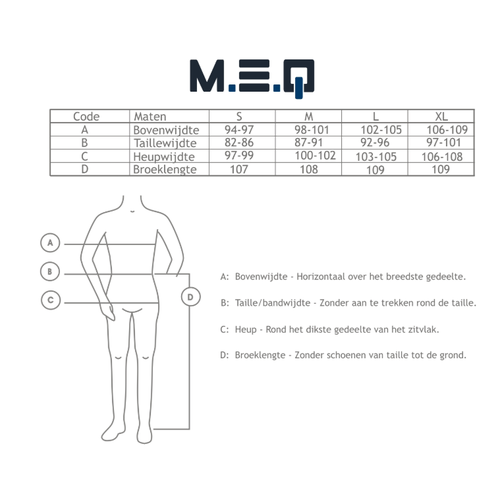 M.E.Q. MEQ Heren Pyjama lichtblauw 2012a