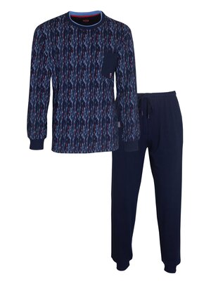 M.E.Q. MEQ Heren Pyjama Blauw 1107a