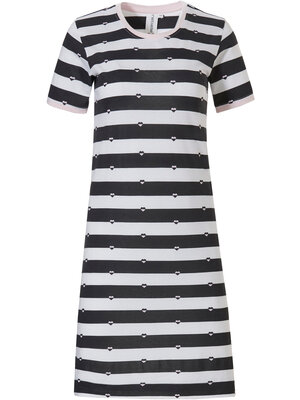 Rebelle by Pastunette Rebelle Nachthemd korte mouw gestreept