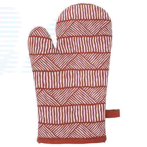 Tiseco Home Studio Tiseco  Ovenwant Geo Tipi rood Tiseco Home Studio Tiseco  Ovenwant Geo Tipi rood