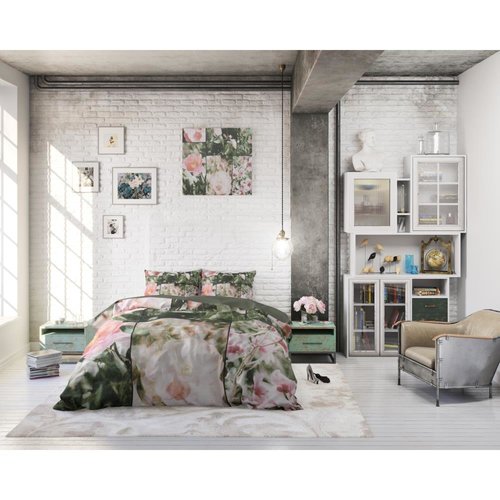 Dreamhouse Dreamhouse Flower Fashion Art Green Dekbedovertrek