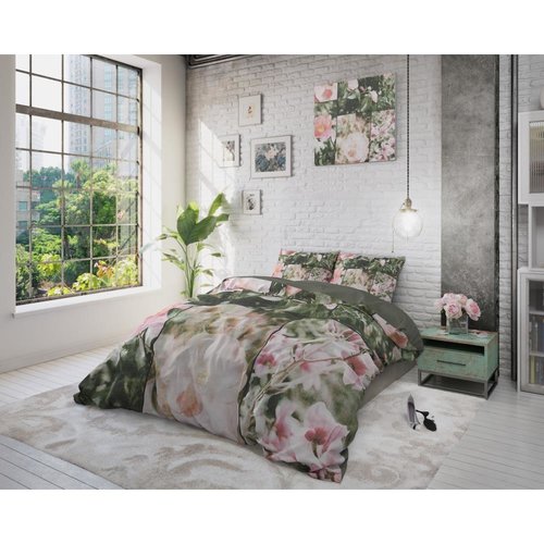 Dreamhouse Dreamhouse Flower Fashion Art Green Dekbedovertrek