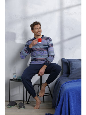 Robson Robson heren pyjama modern stripes