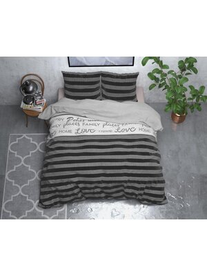 Sleeptime Sleeptime Soft Flanel Nina Grey Dekbedovertrek
