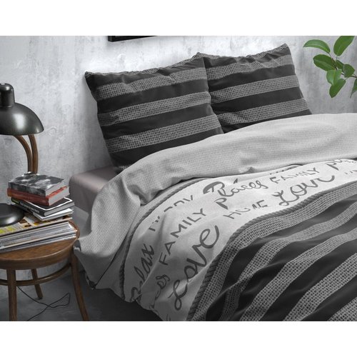 Sleeptime Sleeptime Soft Flanel Nina Grey Dekbedovertrek