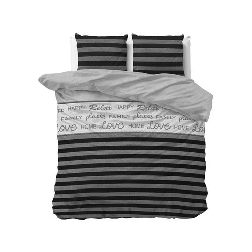 Sleeptime Sleeptime Soft Flanel Nina Grey Dekbedovertrek