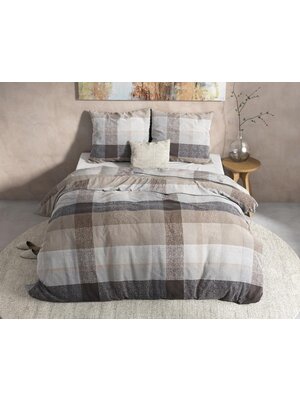 Dreamhouse Dreamhouse Flanel Thor Taupe Dekbedovertrek
