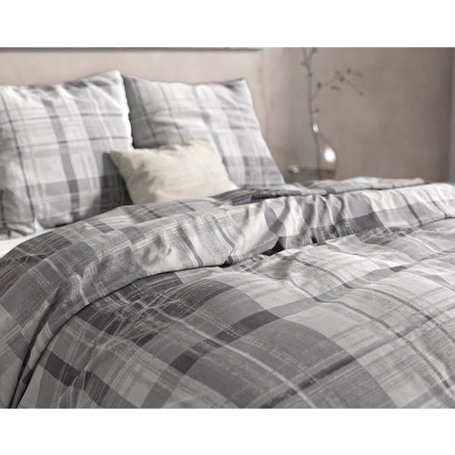 Dreamhouse Dreamhouse Flanel Theotis Grey Dekbedovertrek