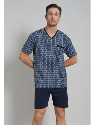 Götzburg Gotzburg heren shortama blauw allover