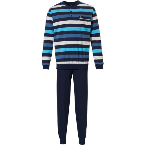 Robson Robson heren pyjama - blauw gestreept