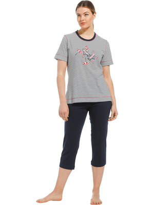 Pastunette Pastunette Dames Pyjama met driekwart broek