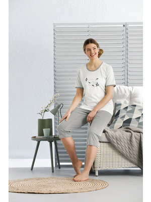 Pastunette Pastunette Dames Pyjama met driekwart broek