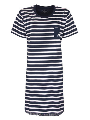 Tenderness Tenderness dames nachthemd gestreept korte mouw
