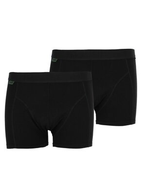 Basset Basset Bamboe Heren Boxershorts zwart 2-pack